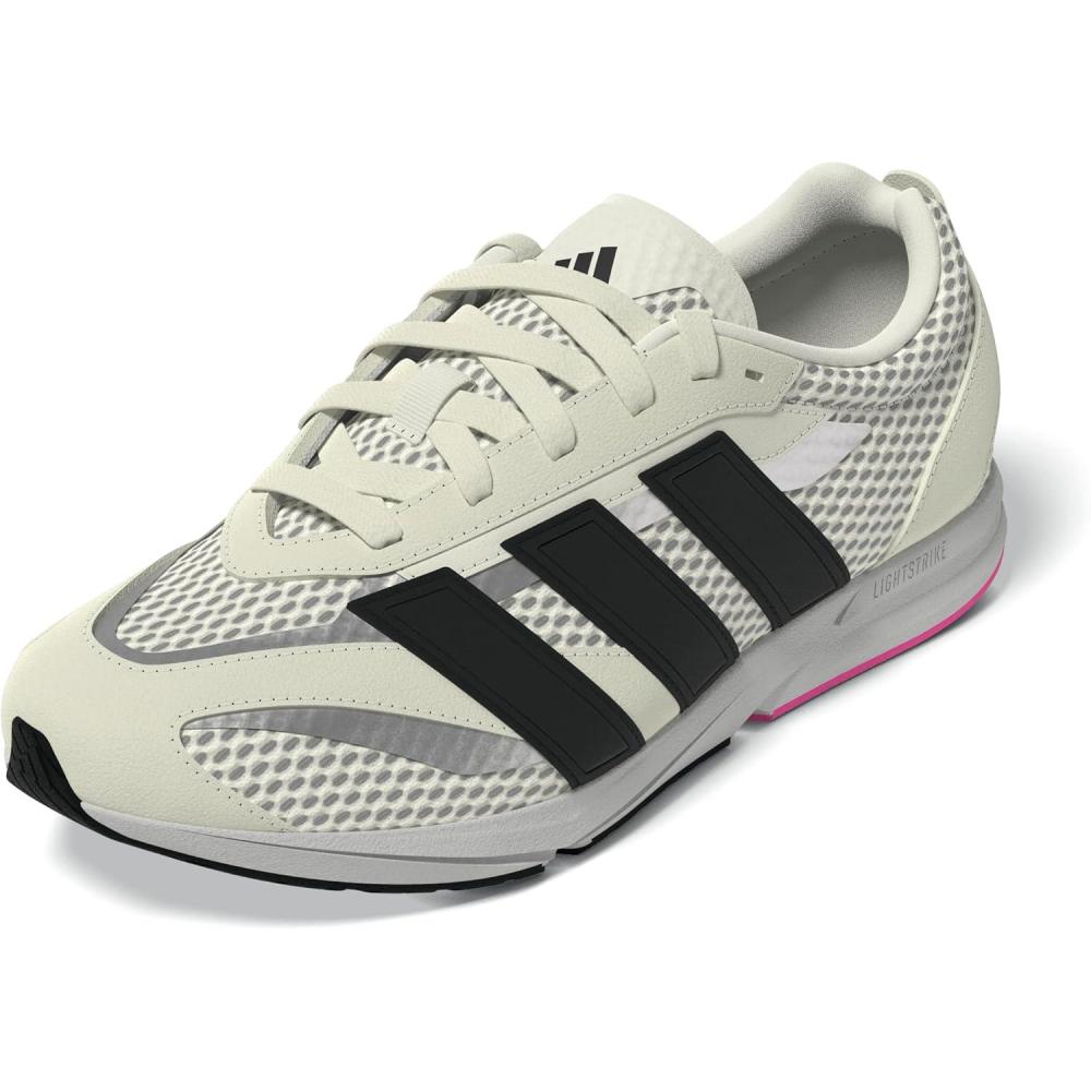 image:imageadidas Womens Lightblaze Lp Lace Up Sneakers Shoes Casual GreyOff WhiteBlackLucid Pink
