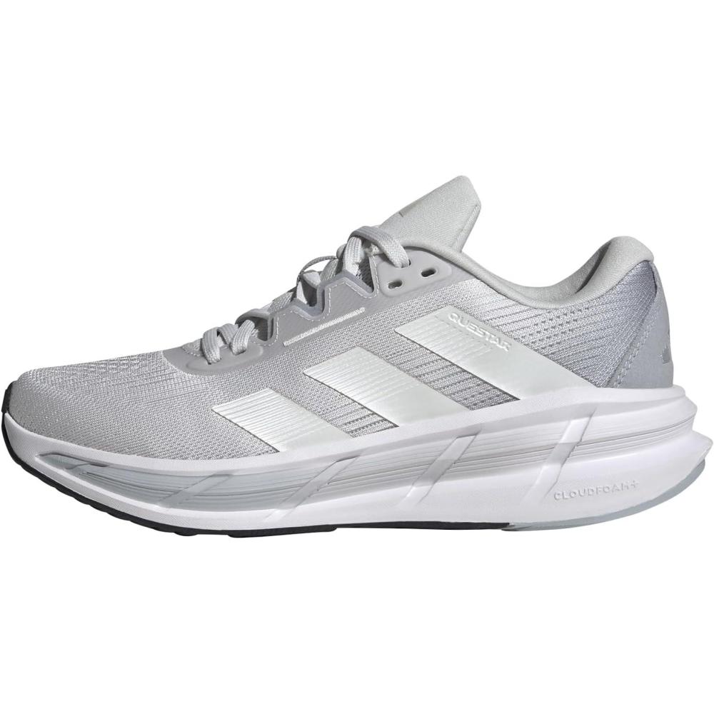 image:imageadidas Womens Questar 3 Running ShoesDash GreyZero MetallicHalo Silver