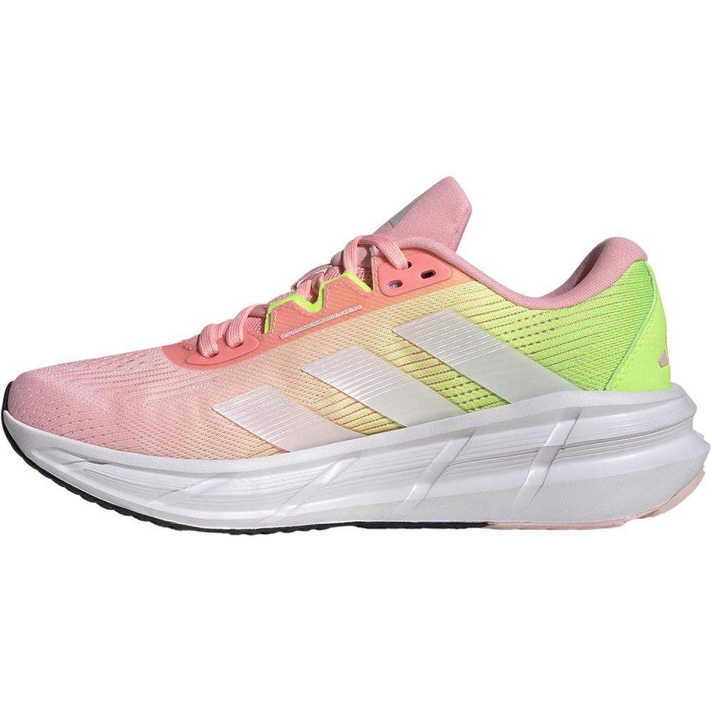 image:imageadidas Womens Questar 3 Running ShoesPink Spark Halo Silver Lucid Lemon