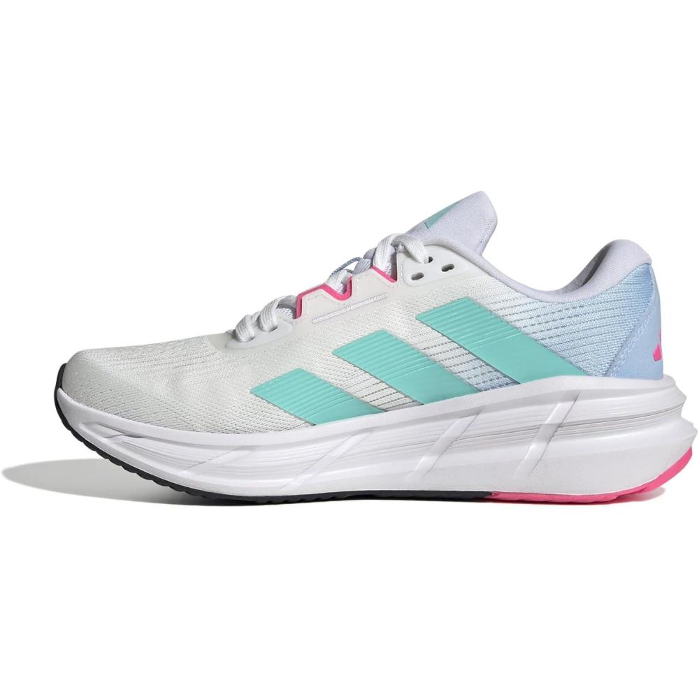 image:imageadidas Womens Questar 3 Running ShoesWhiteFlash AquaLucid Pink