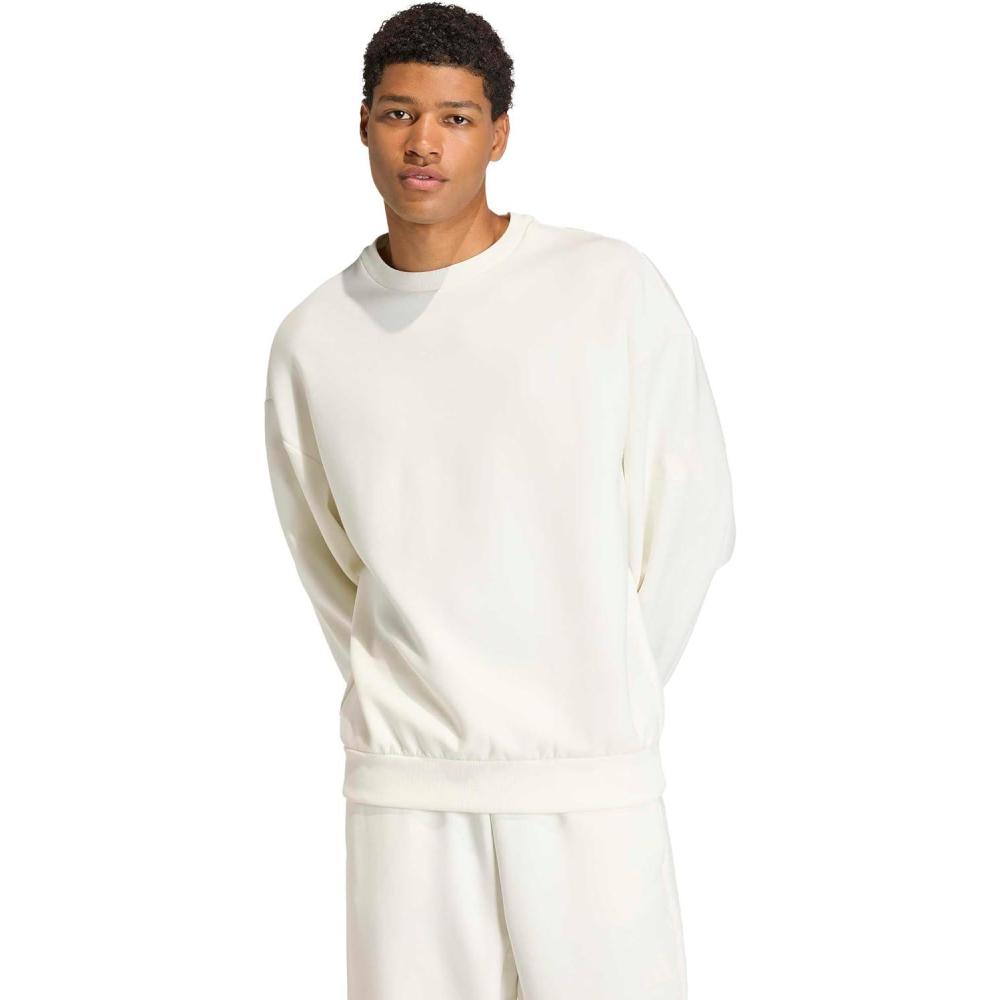 image:imageadidas mens Soft Lux Loose SweatshirtOffwhite