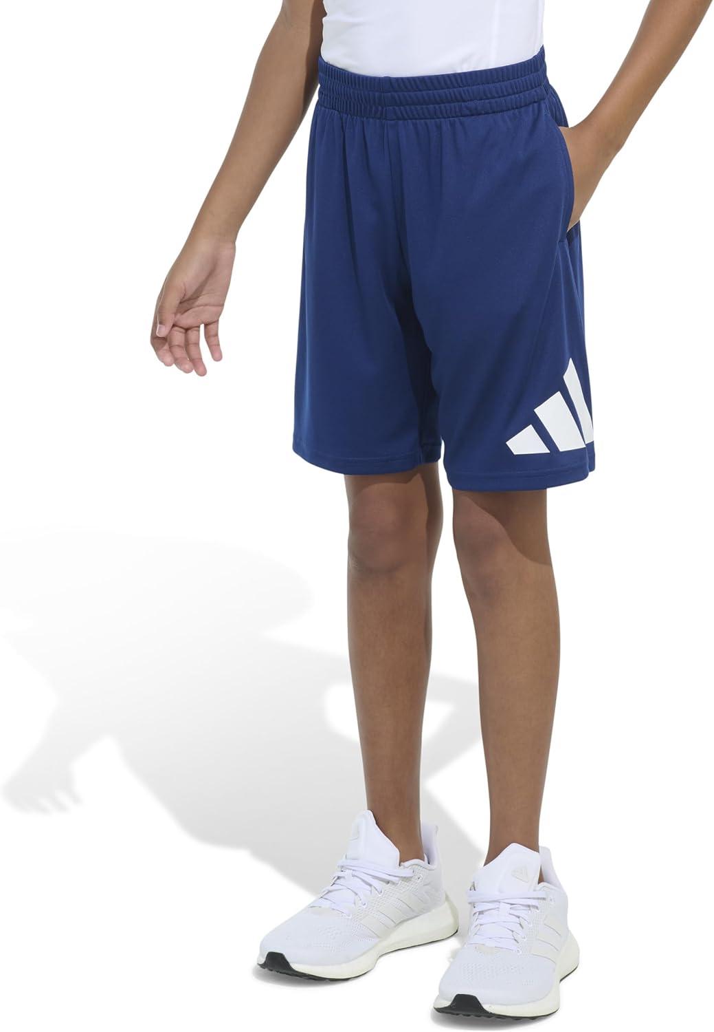 image:imageadidas Boys Essentials Big Logo Active ShortsDark Blue Adi
