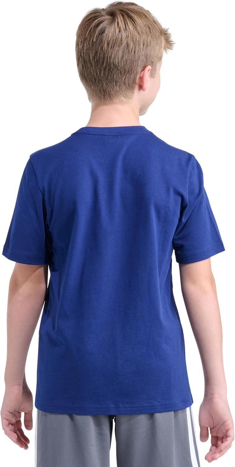 image:imageadidas Boys Short Sleeve Sport Graphic Tee ShirtDark Blue
