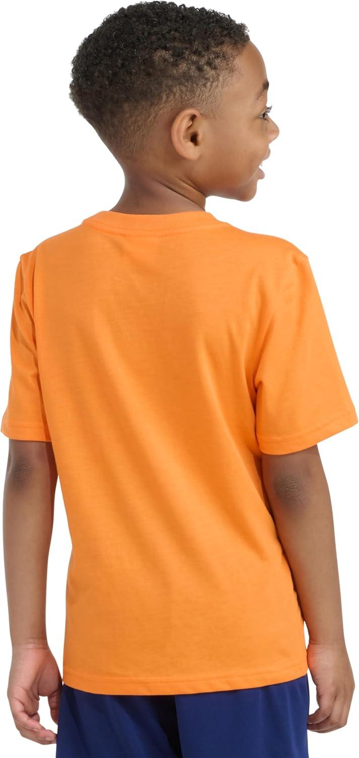 image:imageadidas Boys Short Sleeve Sport Graphic Tee ShirtPure Orange