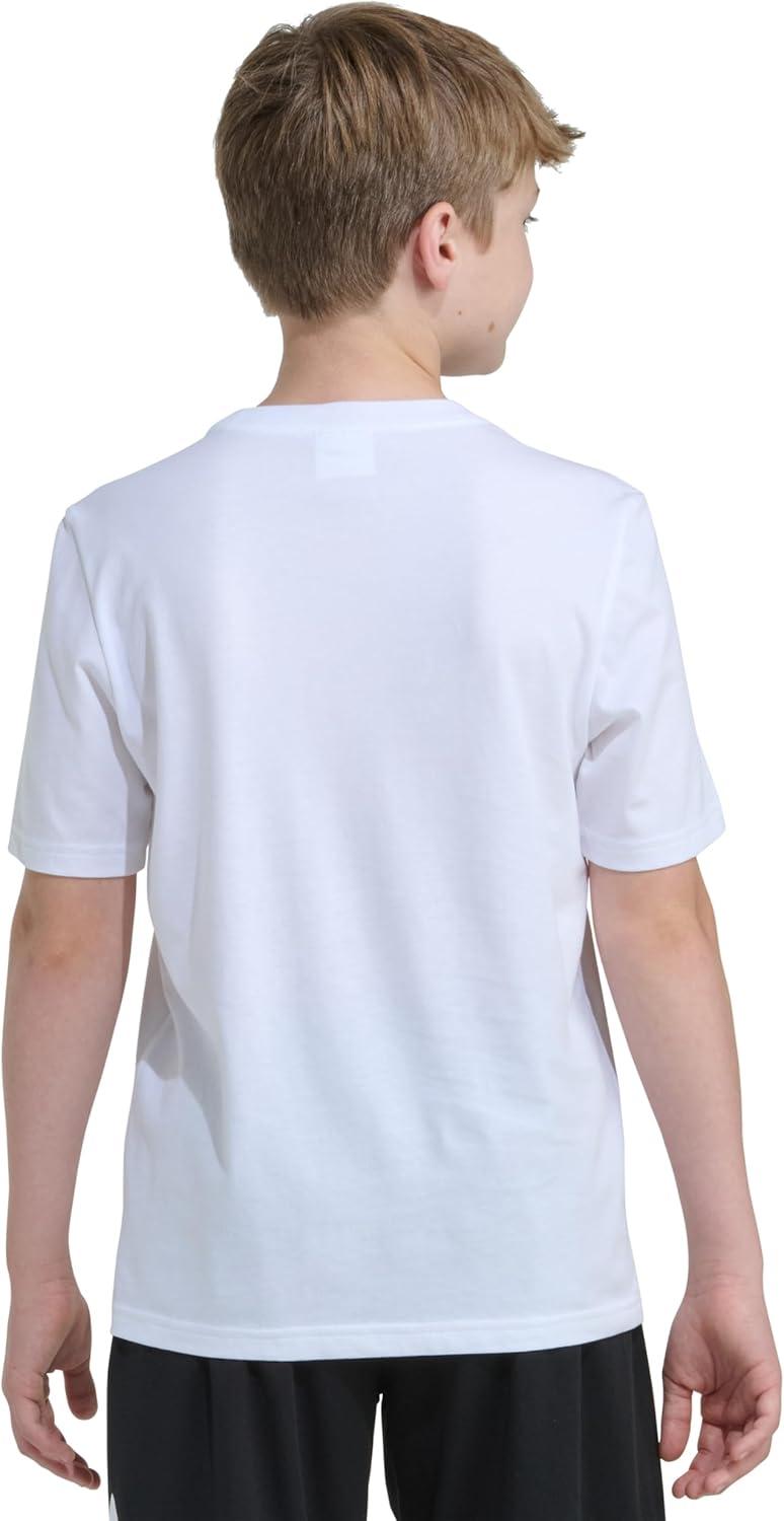image:imageadidas Boys Short Sleeve Sport Graphic Tee ShirtWhite