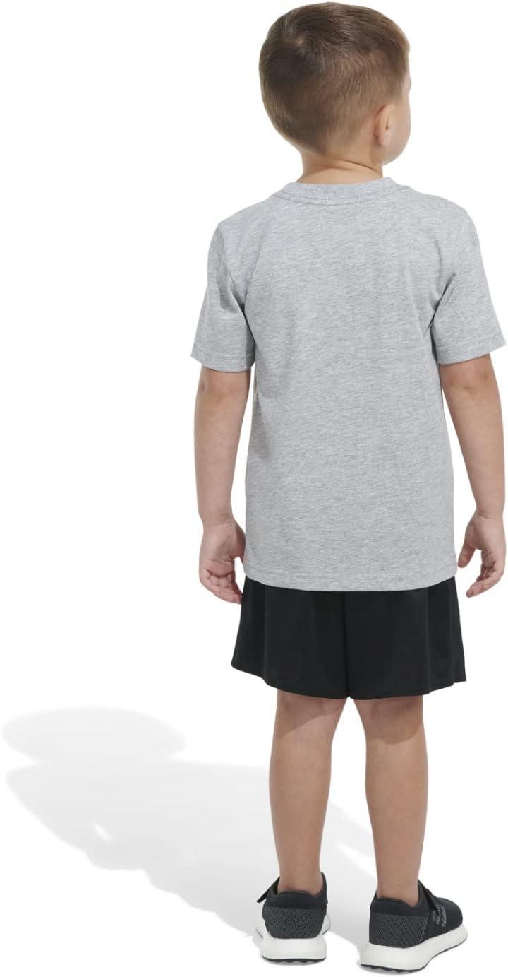image:imageadidas Boys Short Sleeve Tiger Camo Bos Cotton Tee T ShirtMedium Grey Lil Sport Heather