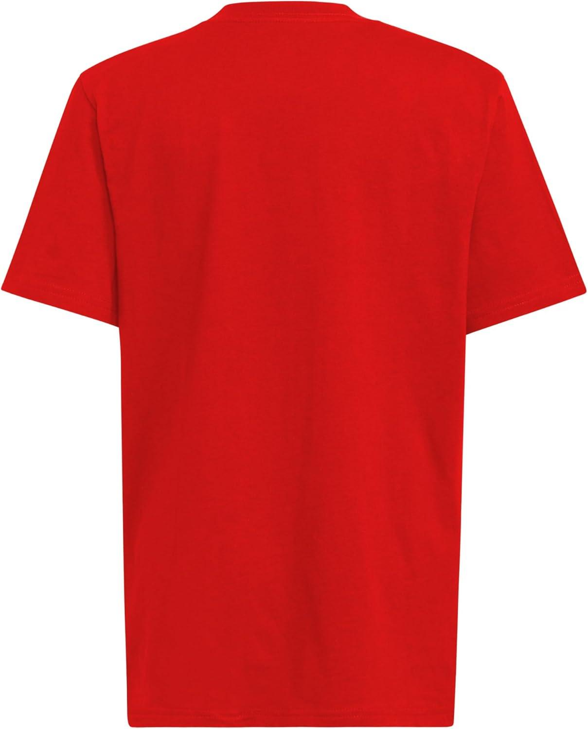 image:imageadidas Boys Short Sleeve Tiger Camo Bos Cotton Tee T ShirtRed Core