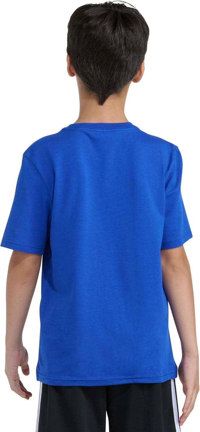 image:imageadidas Boys Short Sleeve Tiger Camo Bos Cotton Tee T ShirtTeam Royal Blue