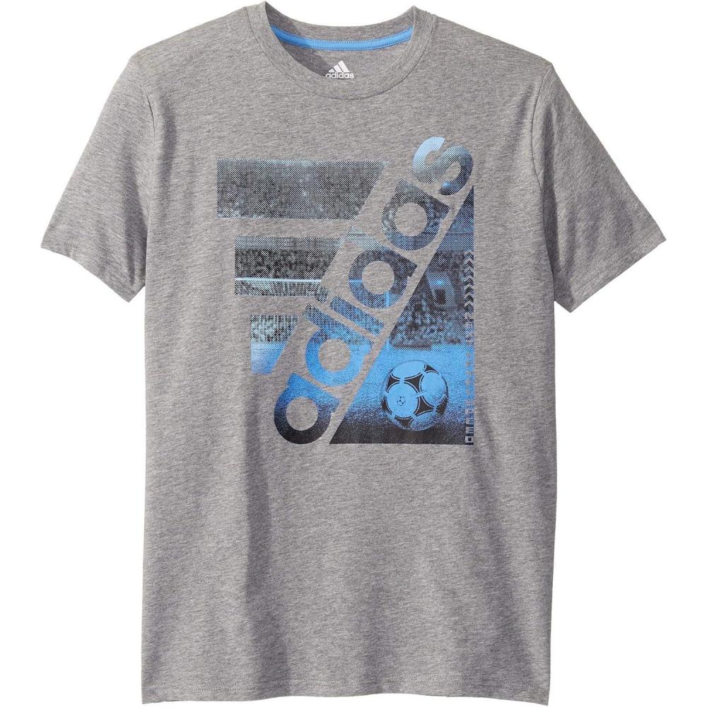 image:imageadidas Boys Short Sleeve Tiger Camo Bos Cotton Tee T ShirtCourt Gradient Grey Heather