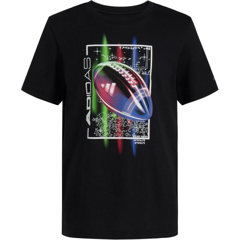 image:imageadidas Boys Short Sleeve Tiger Camo Bos Cotton Tee T ShirtNew Black Football