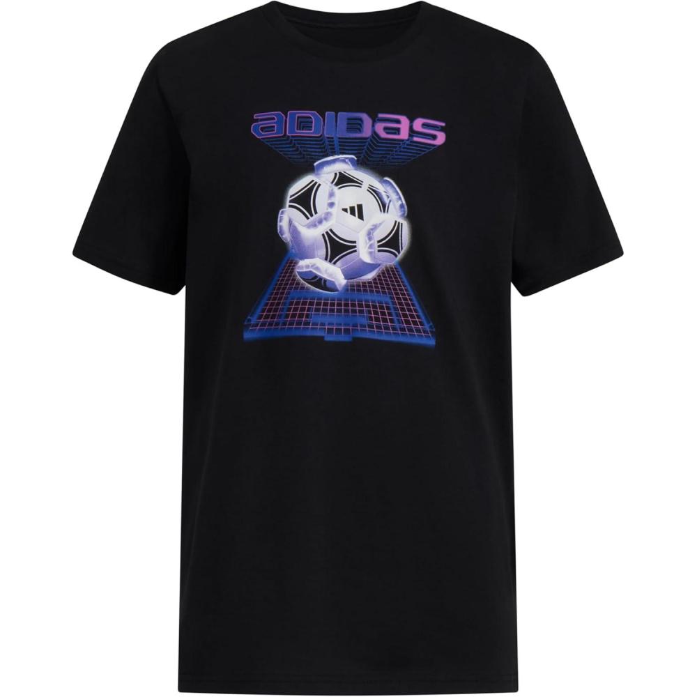 image:imageadidas Boys Short Sleeve Tiger Camo Bos Cotton Tee T ShirtNew Black Soccer