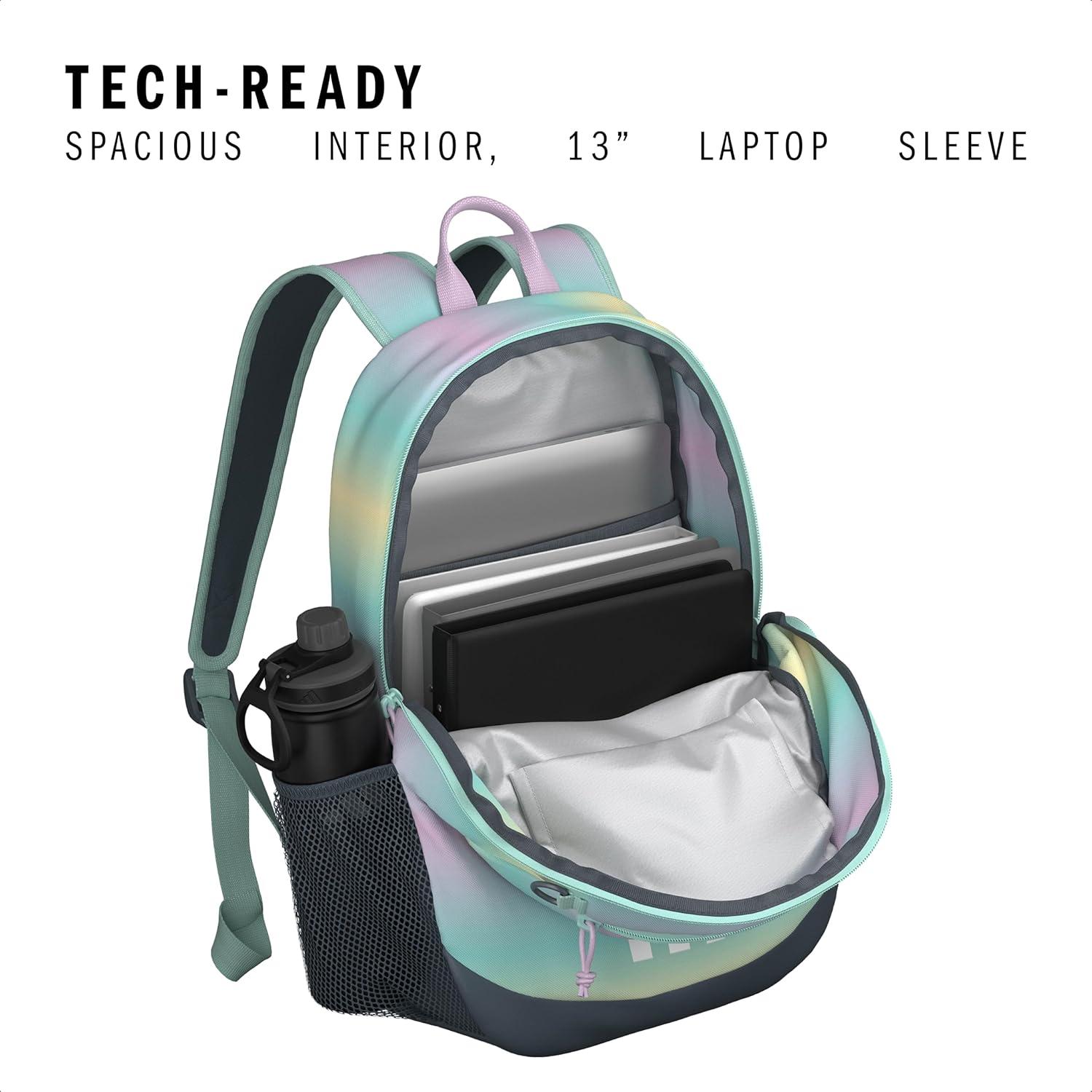 image:imageOriginator Small Backpack for men and women athletic book bag with laptop sleeveGradient Flash AquaSemi Flash Aqua BlueOrchid Fusion Purple