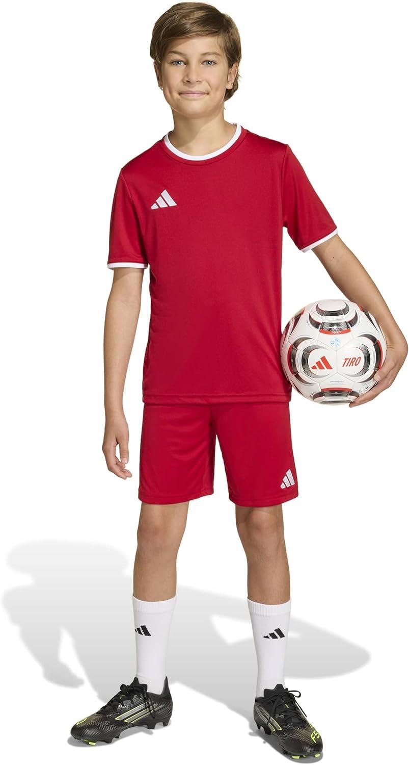 image:imageadidas UnisexChild Entrada 26 ShortsTeam Power RedWhite