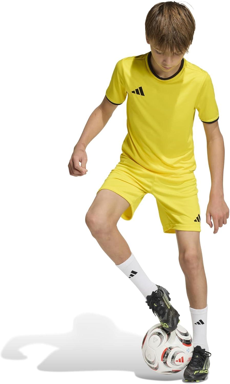 image:imageadidas UnisexChild Entrada 26 ShortsTeam YellowBlack