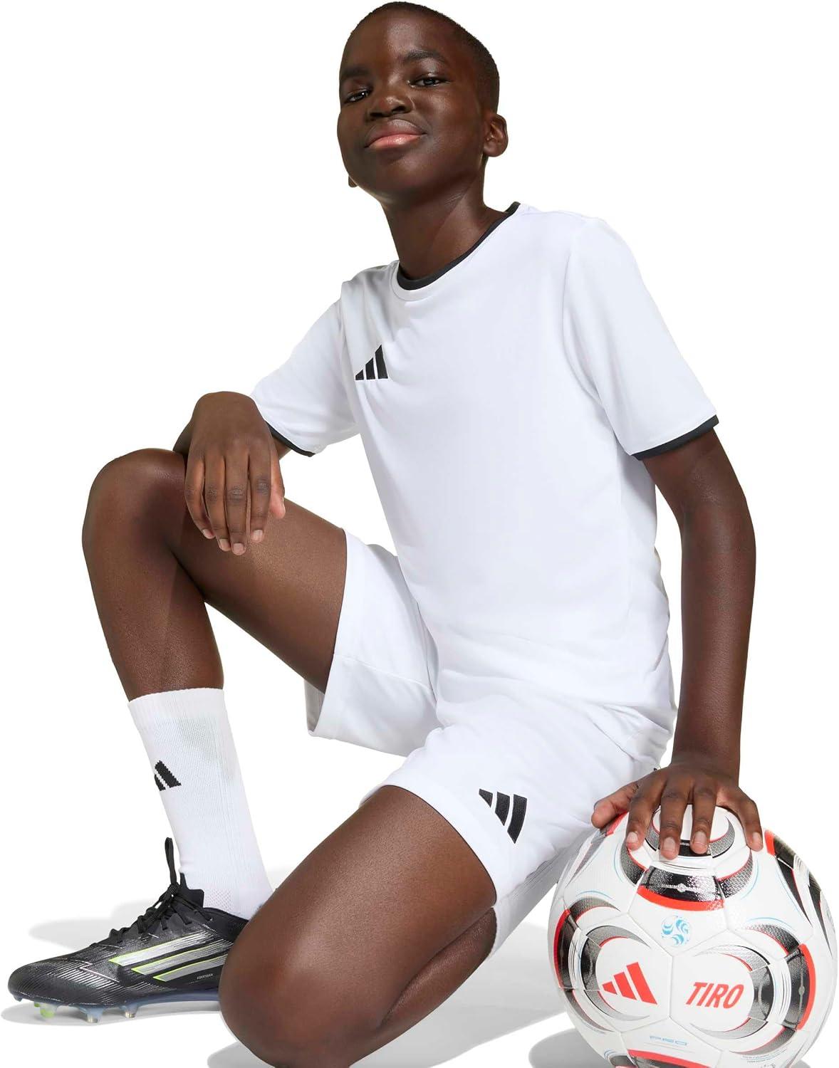 image:imageadidas UnisexChild Entrada 26 ShortsWhiteBlack