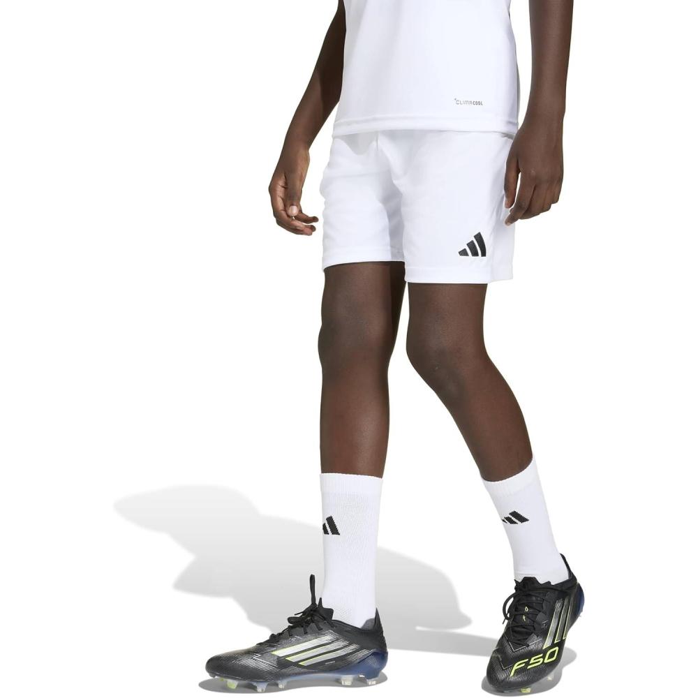 image:imageadidas UnisexChild Entrada 26 ShortsWhiteBlack