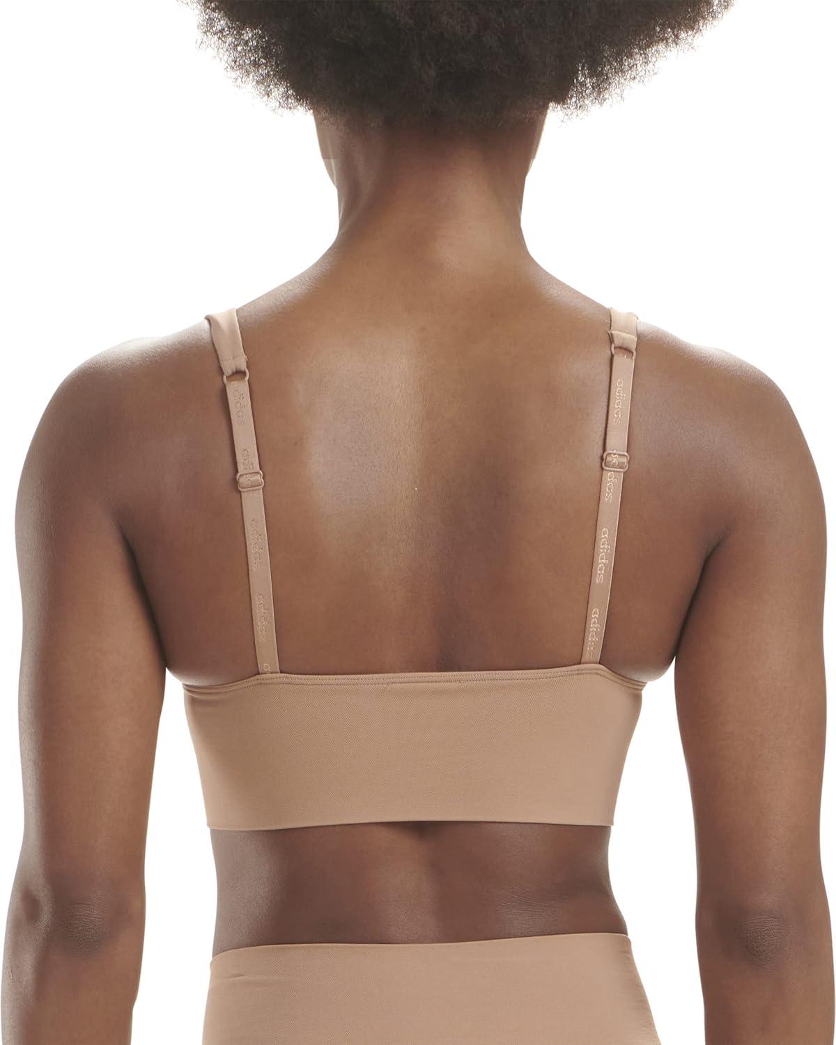 image:imageAdidas Womens MicroStretch Lounge BraSeamless Comfort amp SupportBeaver Fur
