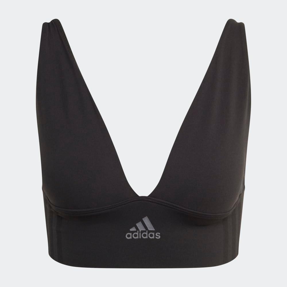 image:imageAdidas Womens MicroStretch Lounge BraSeamless Comfort amp SupportBlack