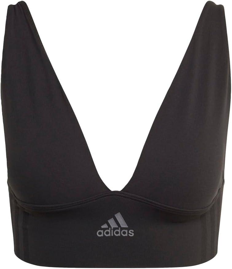 image:imageAdidas Womens MicroStretch Lounge BraSeamless Comfort amp SupportBlack