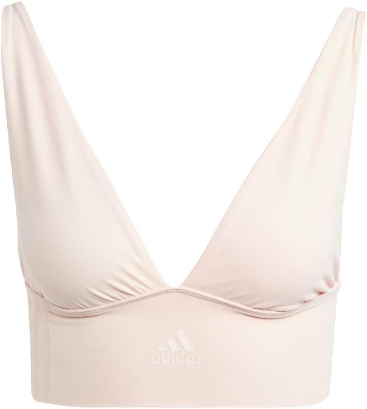 image:imageAdidas Womens MicroStretch Lounge BraSeamless Comfort amp SupportPeach Whip