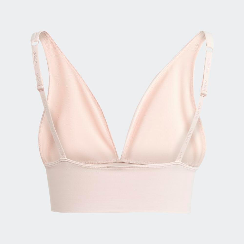 image:imageAdidas Womens MicroStretch Lounge BraSeamless Comfort amp SupportPeach Whip