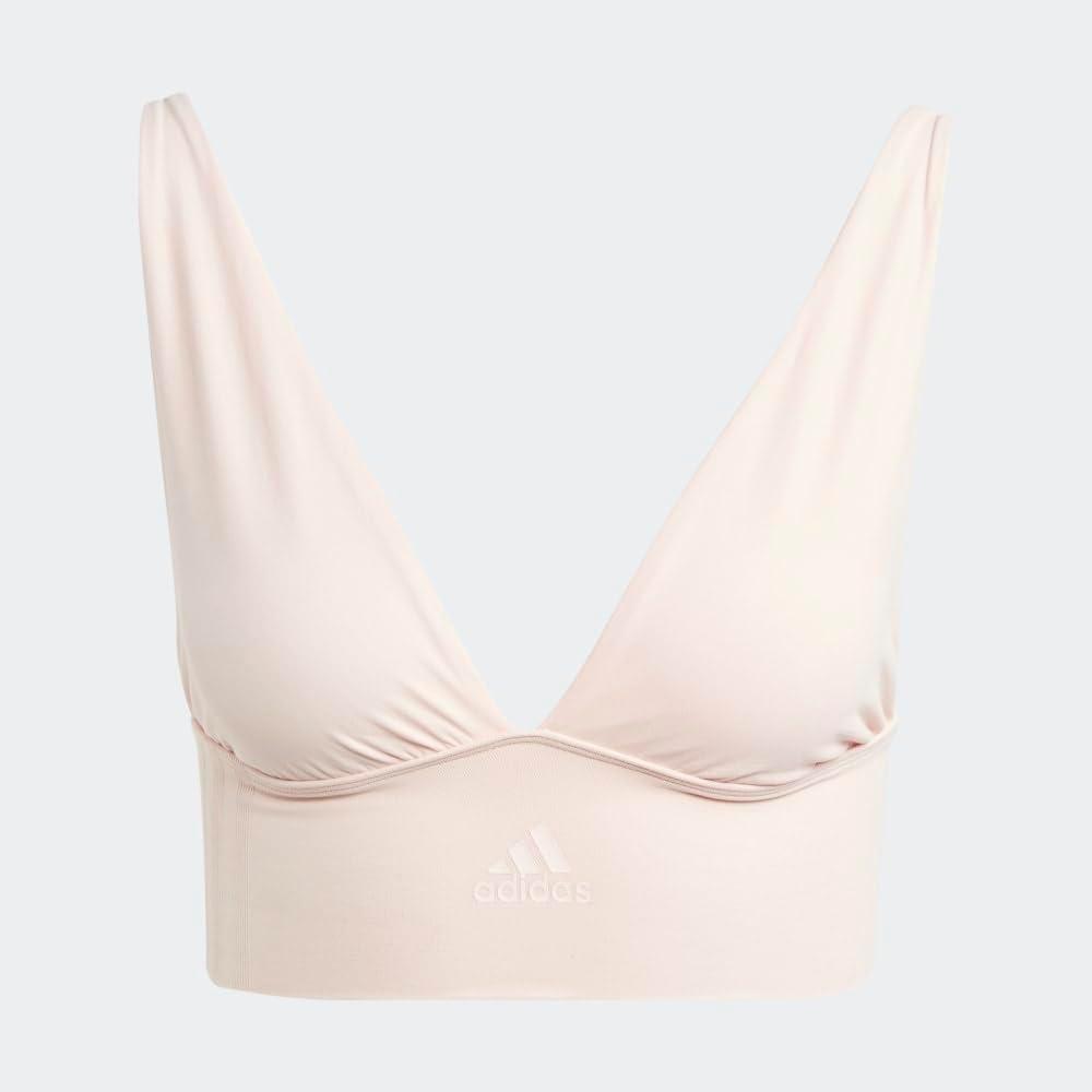 image:imageAdidas Womens MicroStretch Lounge BraSeamless Comfort amp SupportPeach Whip