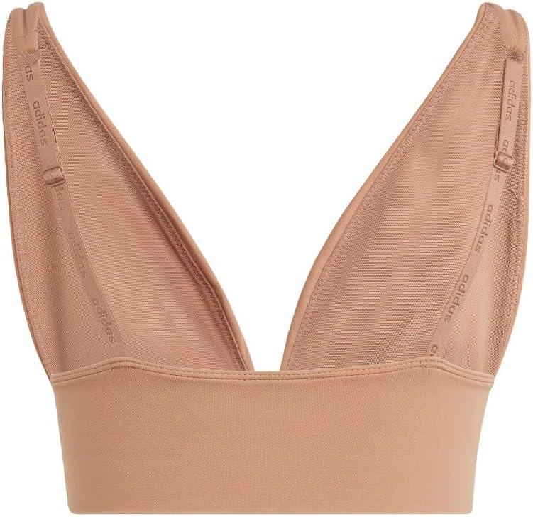 image:imageAdidas Womens MicroStretch Lounge BraSeamless Comfort amp SupportToasted Almond
