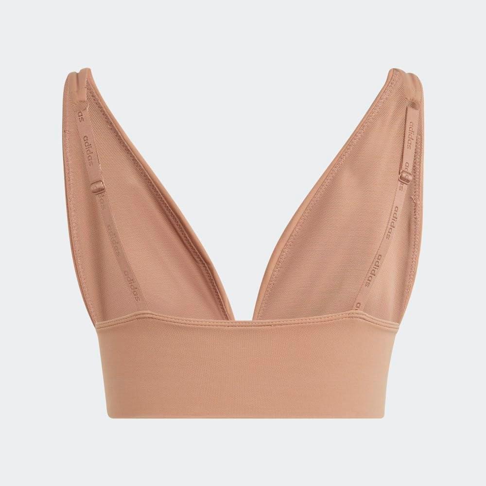 image:imageAdidas Womens MicroStretch Lounge BraSeamless Comfort amp SupportToasted Almond