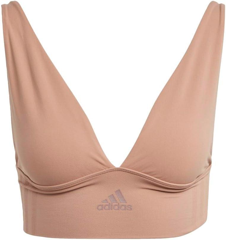 image:imageAdidas Womens MicroStretch Lounge BraSeamless Comfort amp SupportToasted Almond