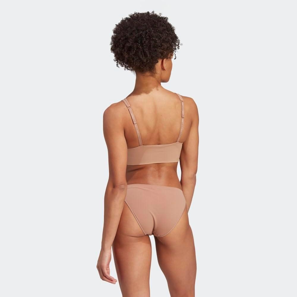 image:imageAdidas Womens MicroStretch Lounge BraSeamless Comfort amp SupportToasted Almond