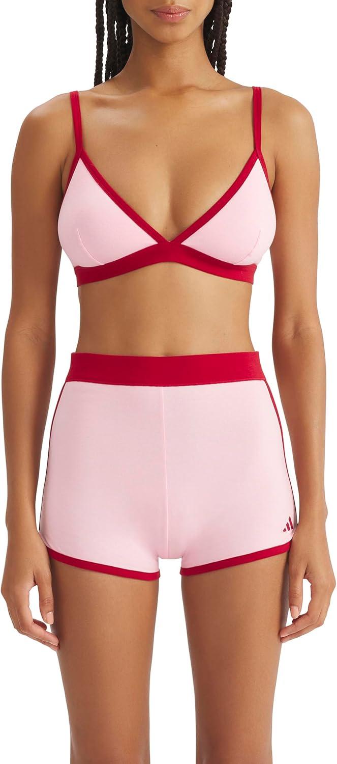 image:imageadidas Womens Active Essentials Cotton Dolphin ShortClear Pink
