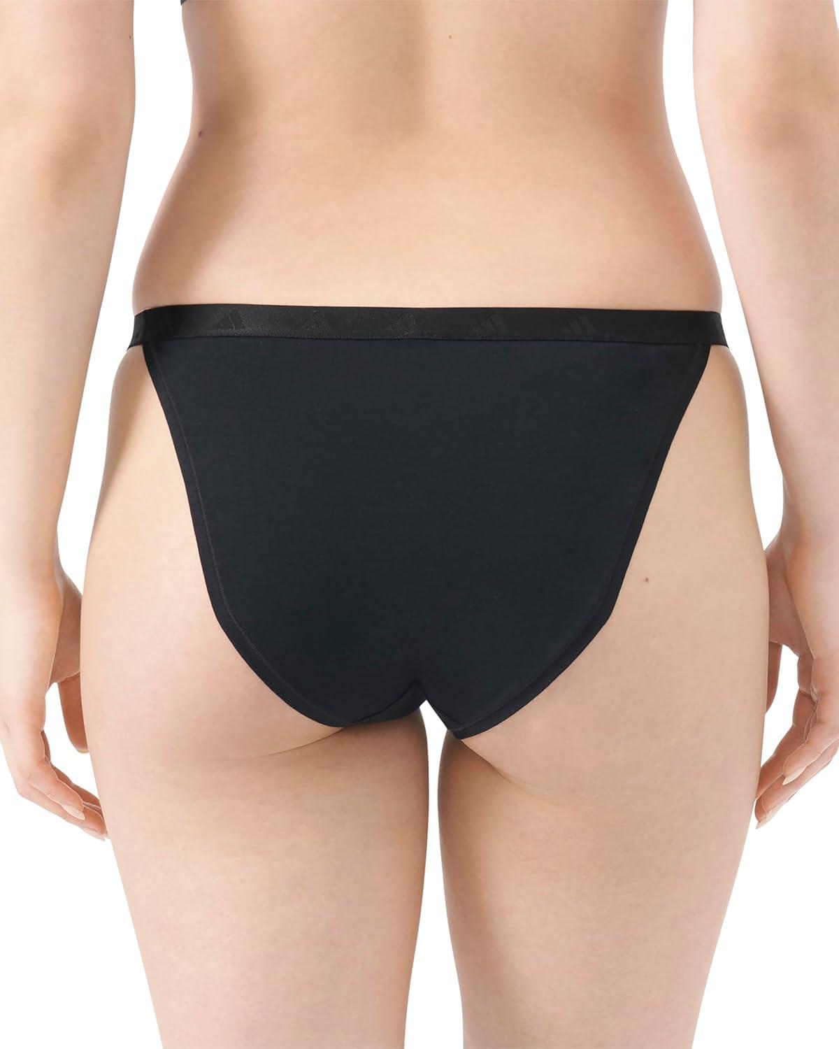 image:imageadidas Womens Active Essentials Cotton String Bikini UnderwearBlack