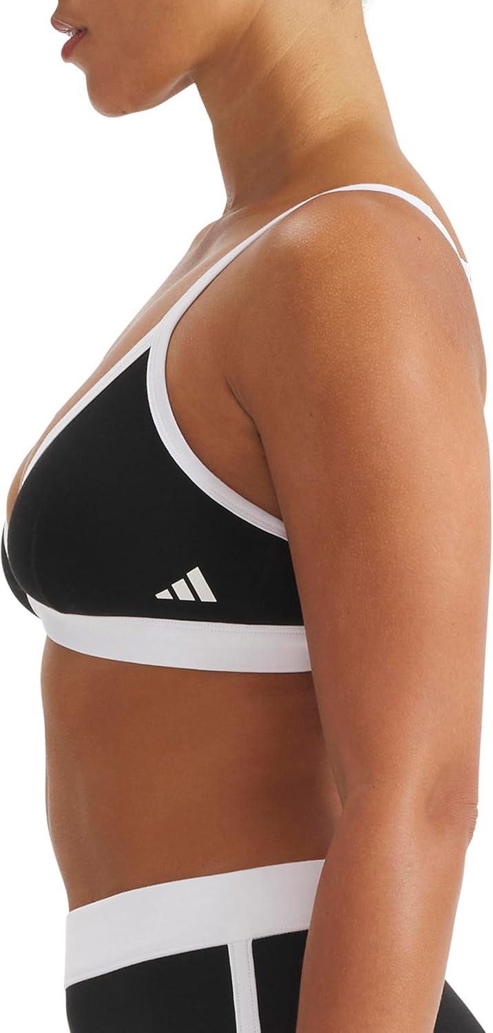 image:imageadidas Womens Active Essentials Cotton Triangle BraletteBlack