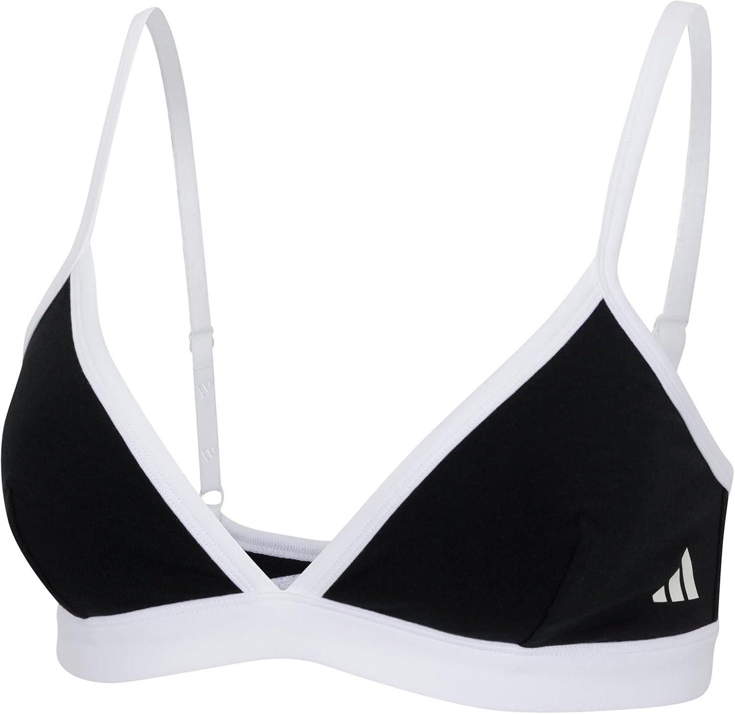 image:imageadidas Womens Active Essentials Cotton Triangle BraletteBlack
