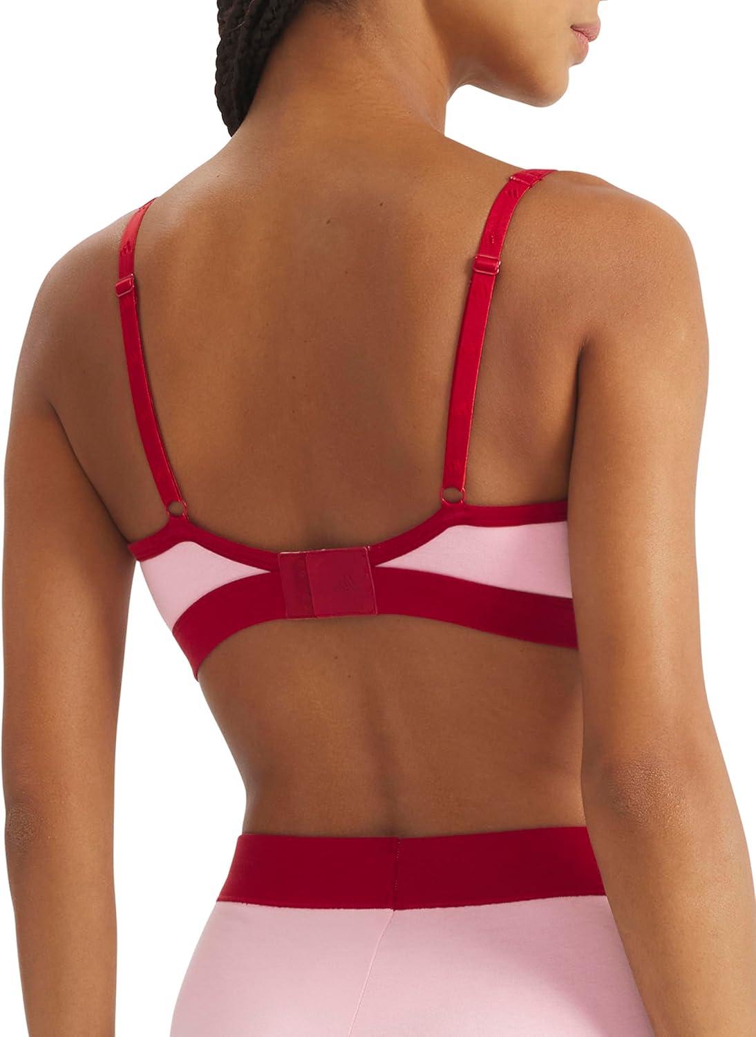 image:imageadidas Womens Active Essentials Cotton Triangle BraletteClear Pink