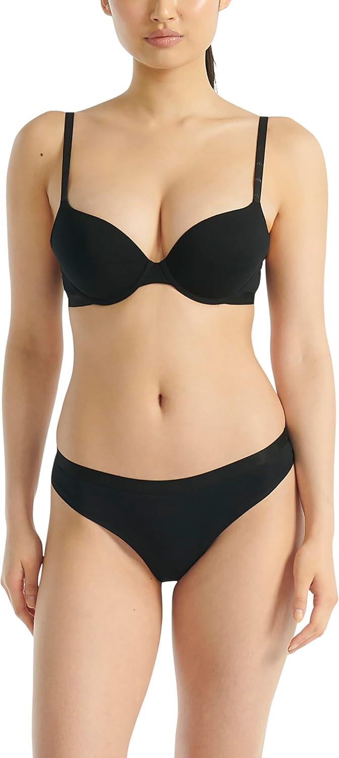 image:imageadidas Womens Active Essentials Low Rise Cotton Thong UnderwearBlack