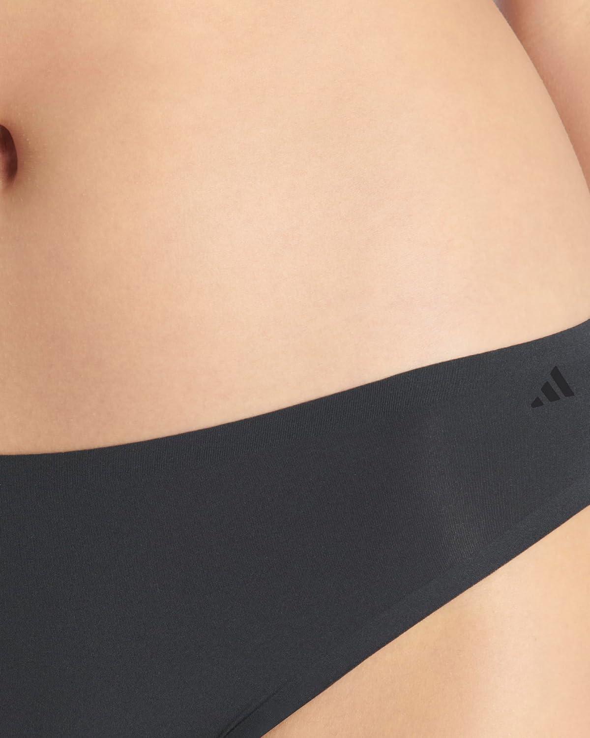 image:imageadidas Womens Active Light Flex Bikini UnderwearBlackToasted AlmondSandy Pink