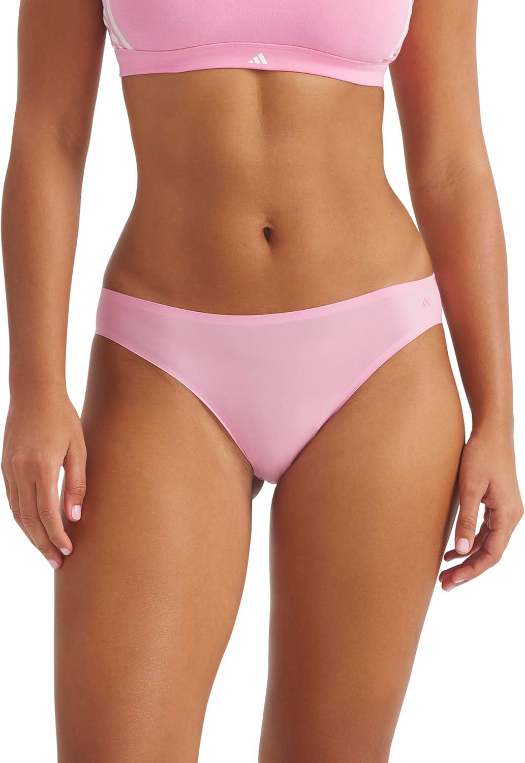image:imageadidas Womens Active Light Flex Bikini UnderwearToasted AlmondBlackSt Tropic Bloom