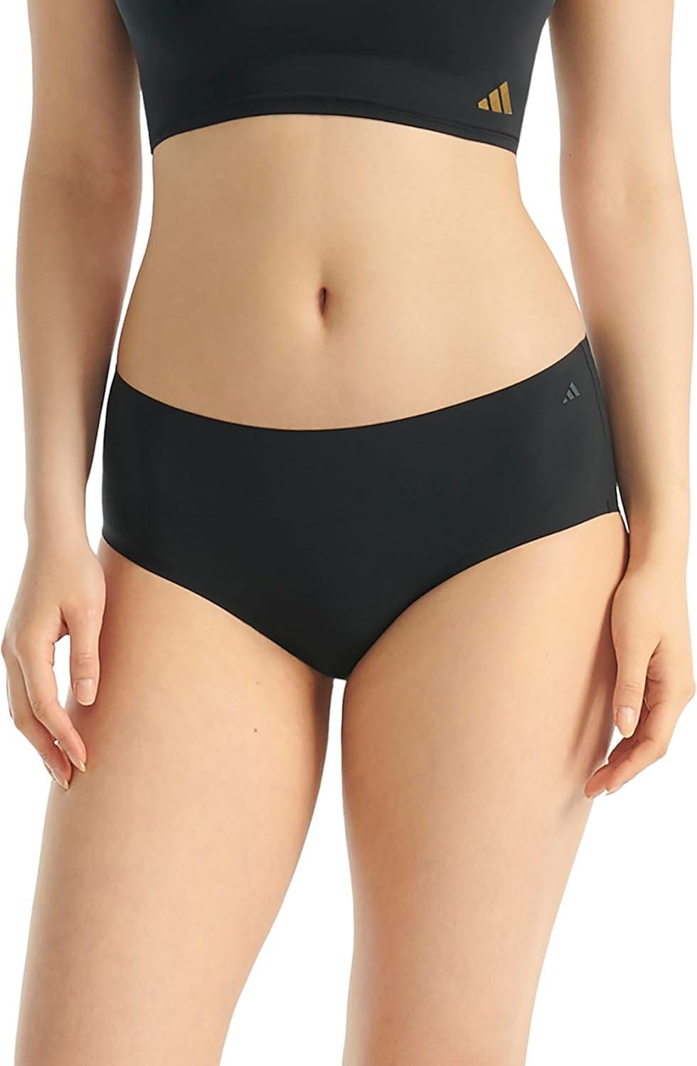 image:imageadidas Womens Active Light Flex Hipster UnderwearBlack Sandy PinkWonder Sage