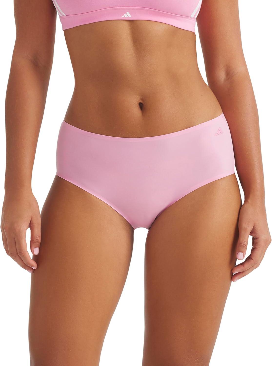image:imageadidas Womens Active Light Flex Hipster UnderwearToasted AlmondBlackSt Tropic Bloom