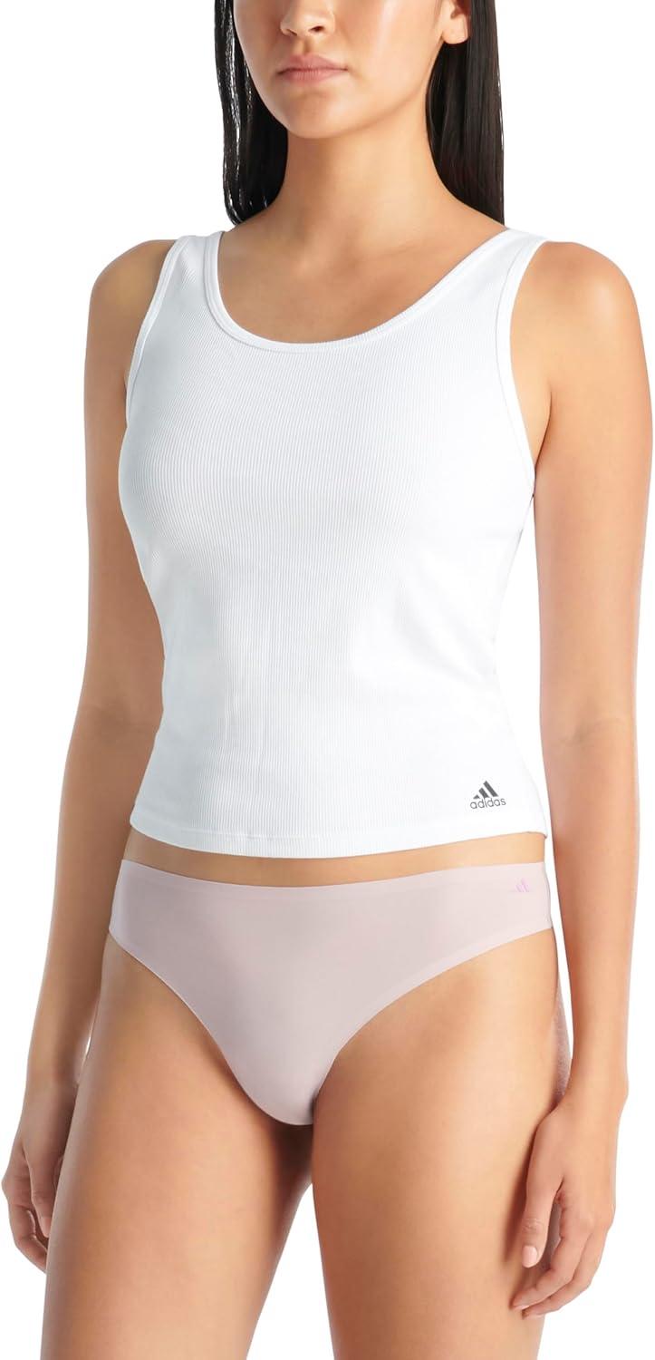 image:imageadidas Womens Active Light Flex Thong UnderwearBlackToasted AlmondSandy Pink