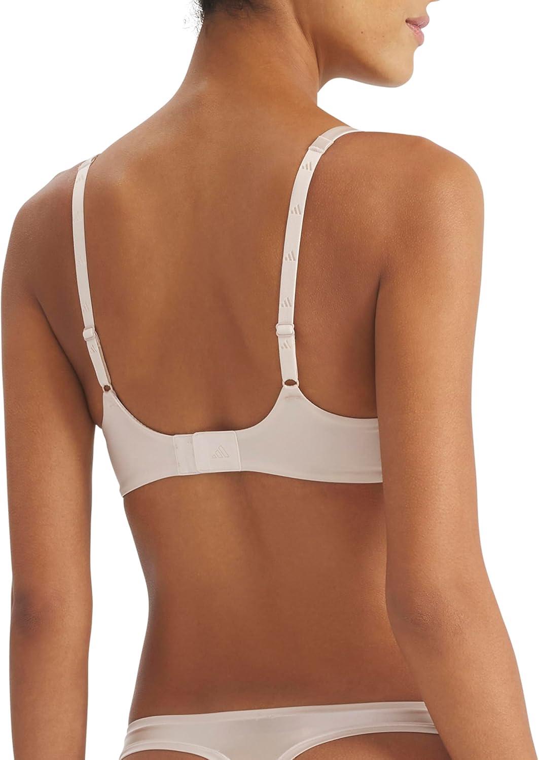 image:imageadidas Womens Active Micro Contour Wireless Plunge BraCrystal Linen