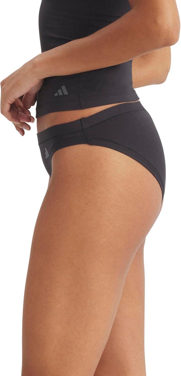 image:imageadidas Womens Active Modal Comfort Bikini UnderwearBlackWhite