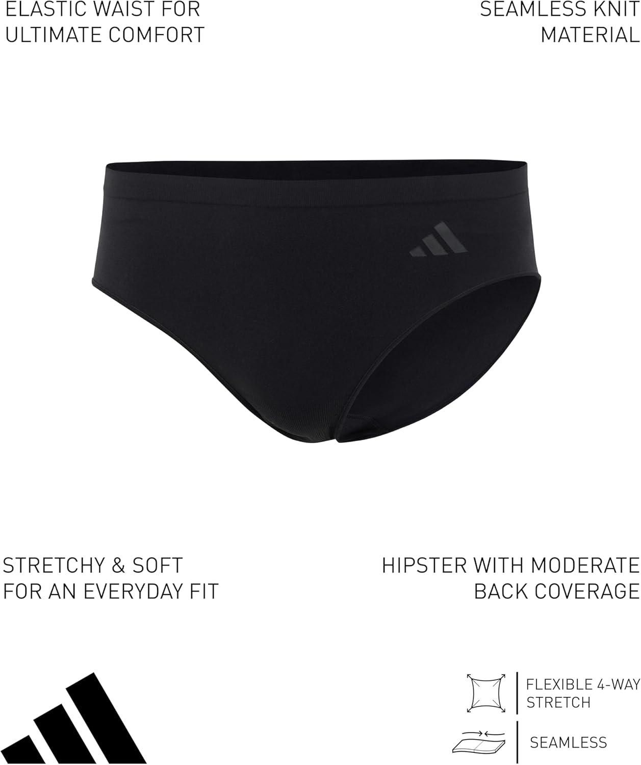 image:imageadidas Womens Active Seamless Hipster Underwear 6PackBlack