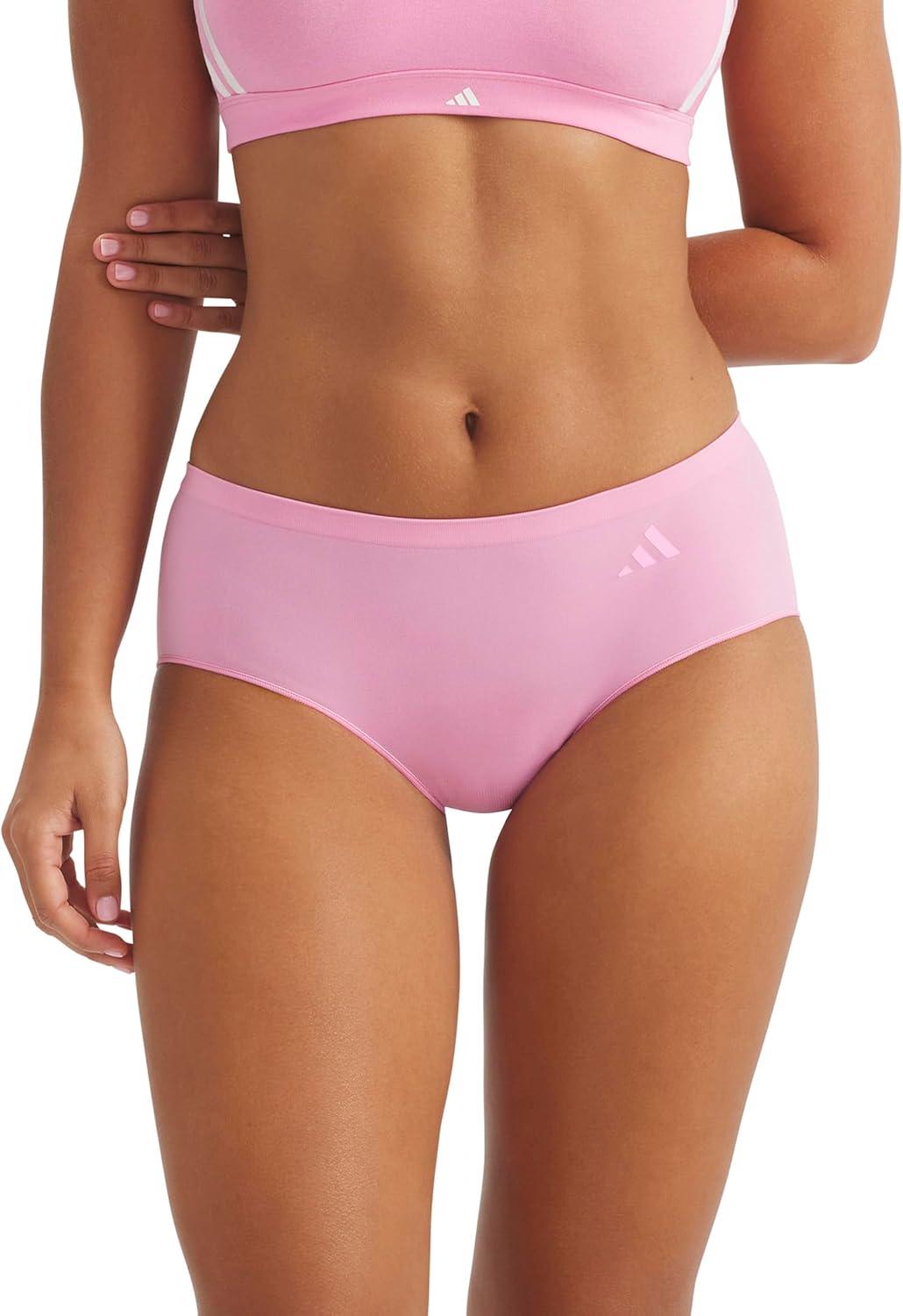 image:imageadidas Womens Active Seamless Hipster UnderwearActive MaroonWonder AluminaSt Tropic Bloom
