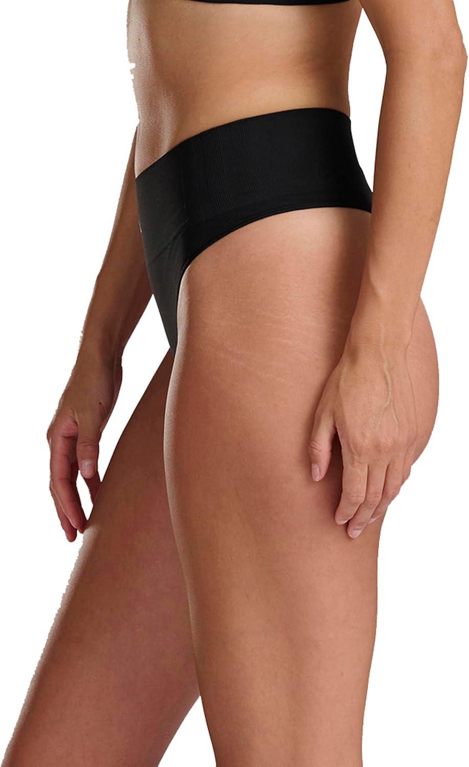 image:imageadidas Womens Active Seamless Micro Stretch High Waist Thong UnderwearBlack