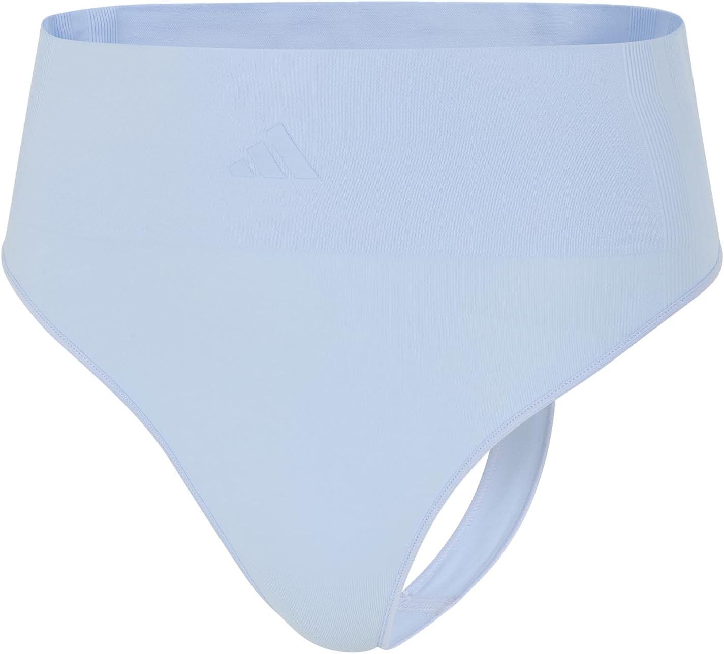 image:imageadidas Womens Active Seamless Micro Stretch High Waist Thong UnderwearGlow Blue