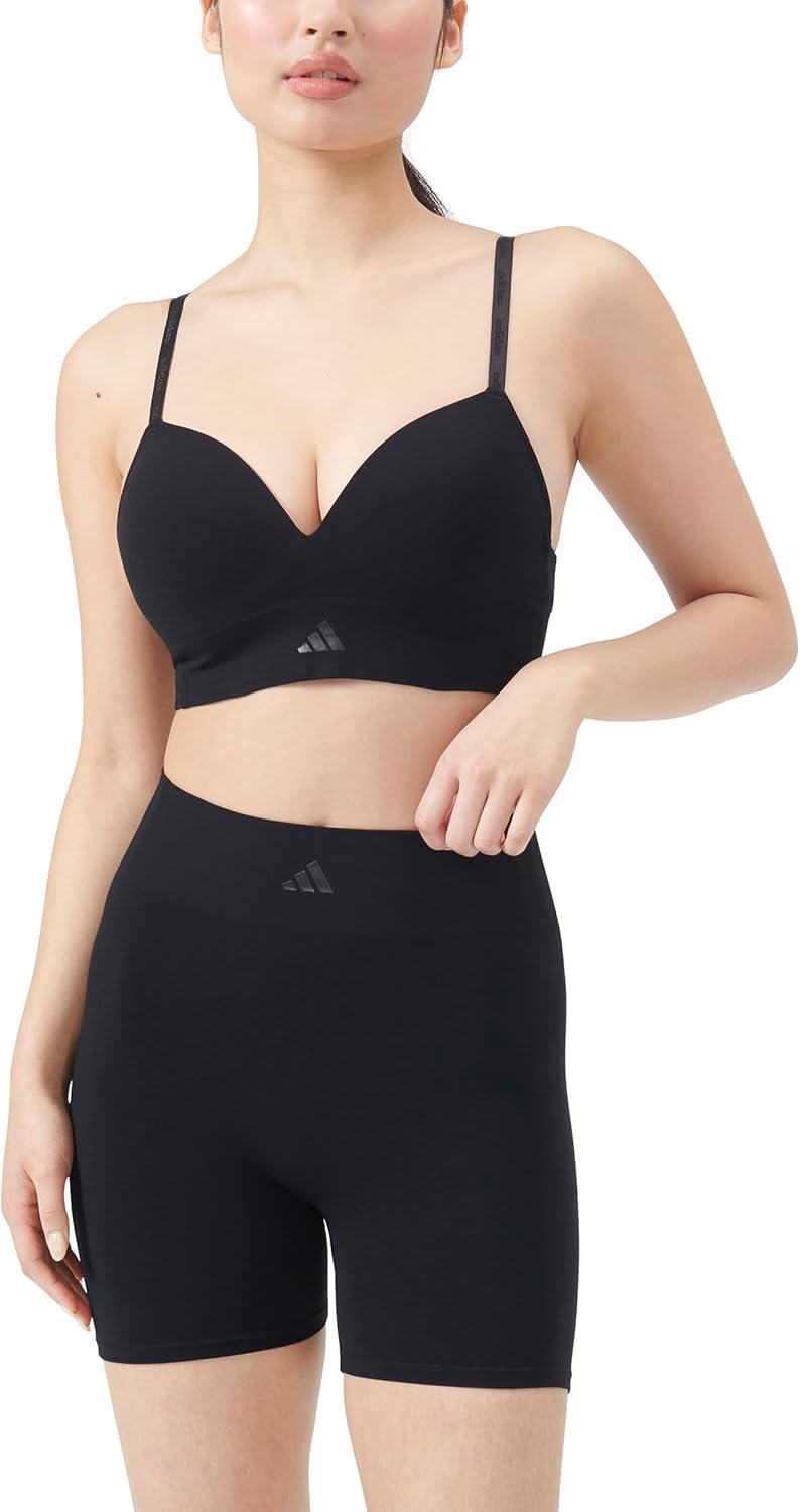 image:imageadidas Womens Active Seamless Micro Stretch Smoothing ShortBlack