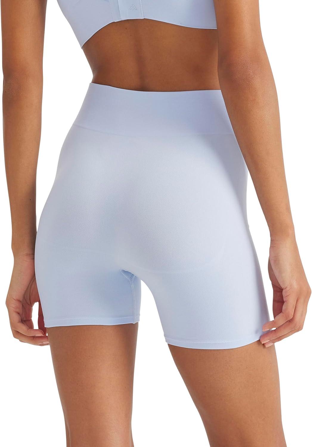 image:imageadidas Womens Active Seamless Micro Stretch Smoothing ShortGlow Blue