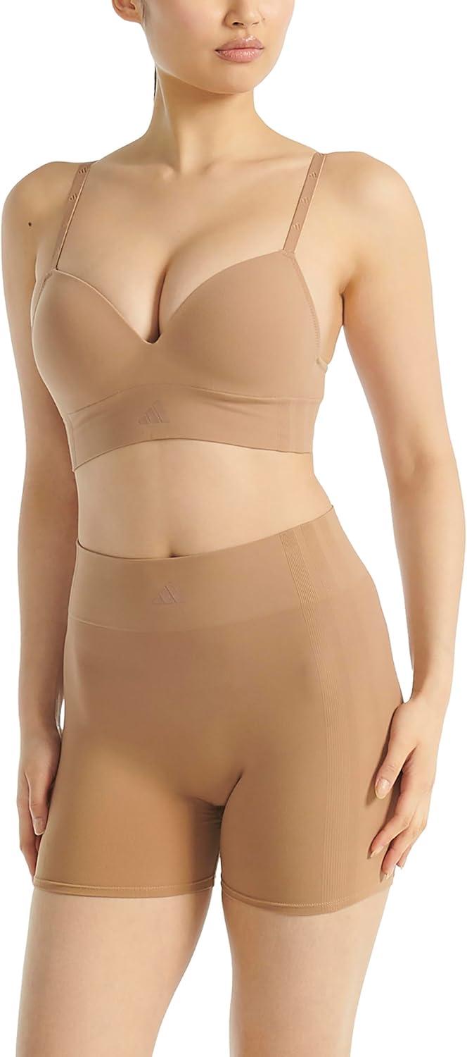 image:imageadidas Womens Active Seamless Micro Stretch Smoothing ShortToasted Almond